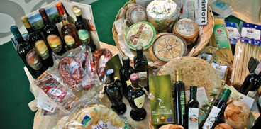 Esposizione di prodotti agroalimentari della Sardegna