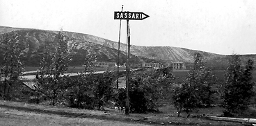 Centro di Colonizzazione di Alghero, borgata di Santa Maria La Palma durante  i lavori di costruzione