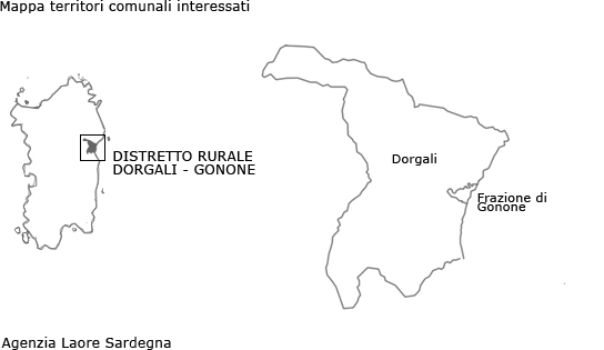Mappa Distretto rurale Dorgali Gonone