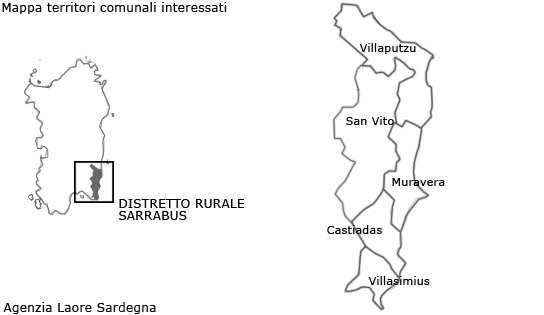 Mappa Distretto rurale del Sarrabus