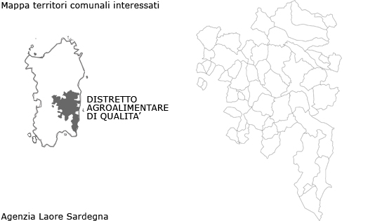 Mappa Distretto agroalimentare di qualità